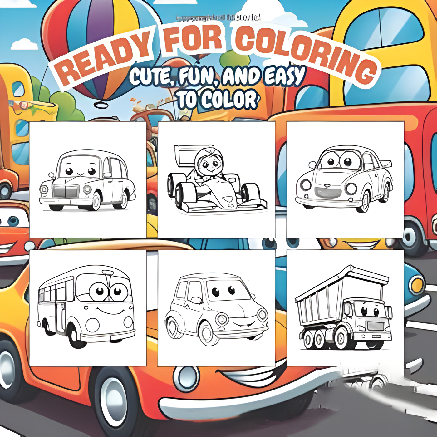 Cars coloring techniques